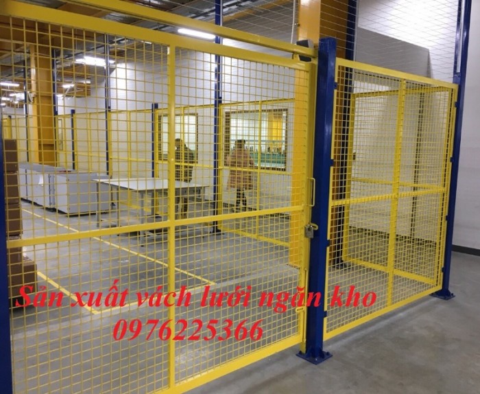 Vách ngăn công nghiệp, vách lưới ngăn kho ngăn xưởng 