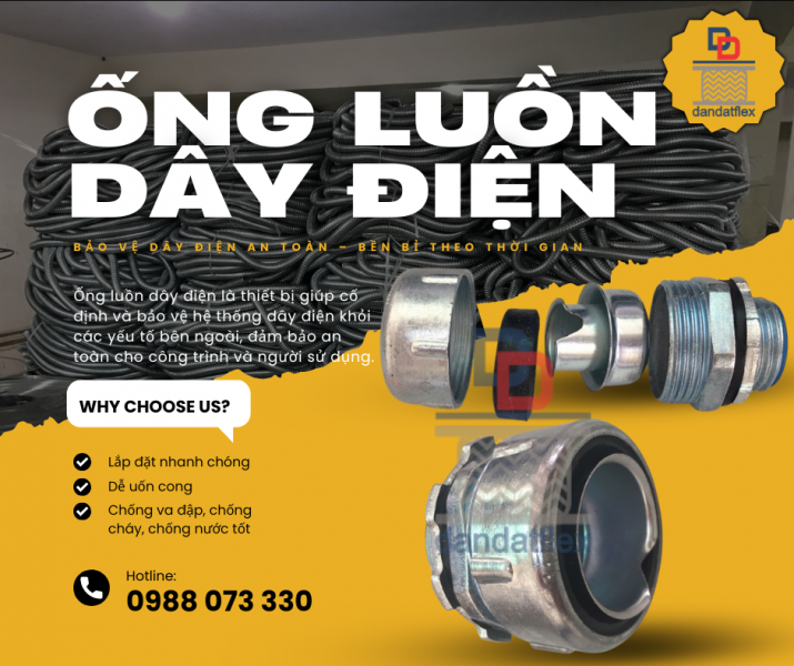 Phụ Kiện Ống Thép Luồn Dây Điện-Đầu Nối Ống Ruột Gà Với Tủ Điện-Đầu Nối Ống Mềm Kín Nước