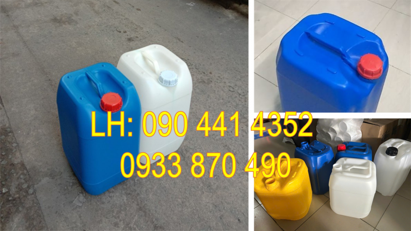 PP CAN NHỰA 20 LÍT ĐỰNG THUỐC NHUỘM, CAN NHỰA 10 LÍT ĐỰNG GEL CÔNG NGHIỆP