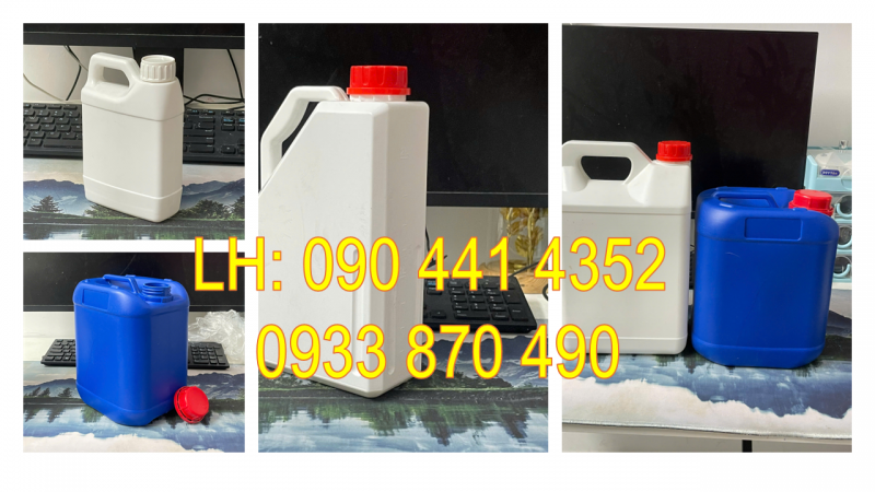 BÌNH NHỰA 5 LÍT ĐỰNG HÓA CHẤT Y TẾ, CAN NHỰA 2 LÍT ĐỰNG VI SINH 