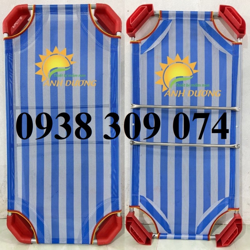 Giường lưới mầm non 1m2, giường lưới mầm non 1m