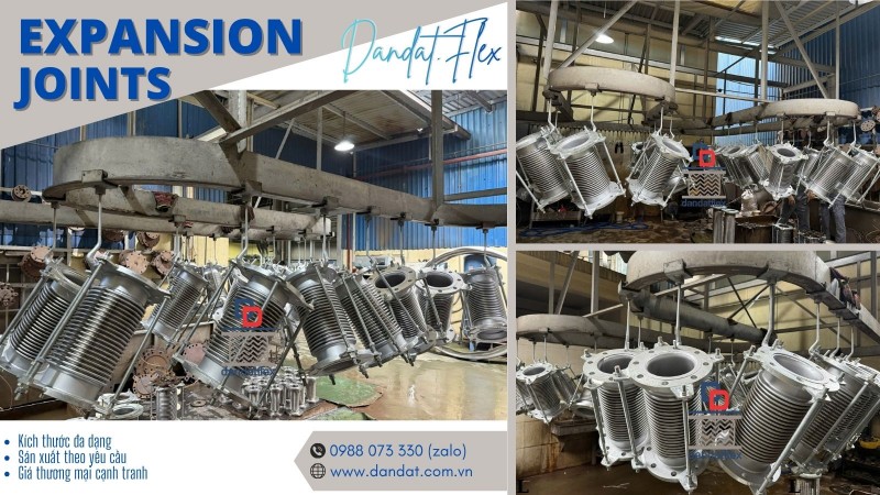 Khớp giãn nở inox, khớp nối chống rung, khớp giãn nở nhiệt, khớp nối mềm inox