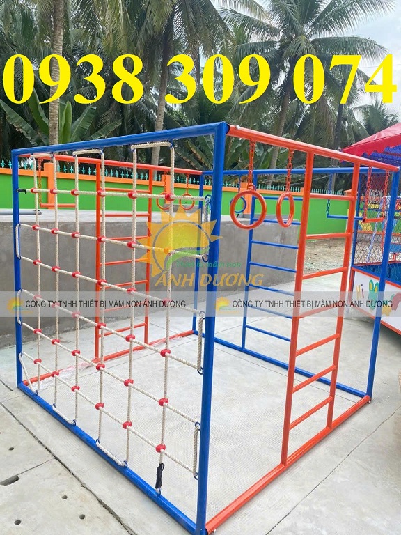 Bộ vận động thang leo, vách dây, leo núi đa năng