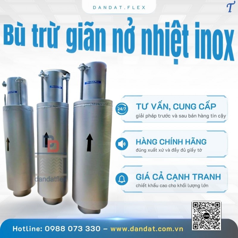 KHỚP NỐI GIÃN NỞ NHIỆT INOX DÙNG CHO LƯU CHẤT KHÍ THAN CO2/ KHỚP NỐI BÙ TRỪ GIÃN NỞ