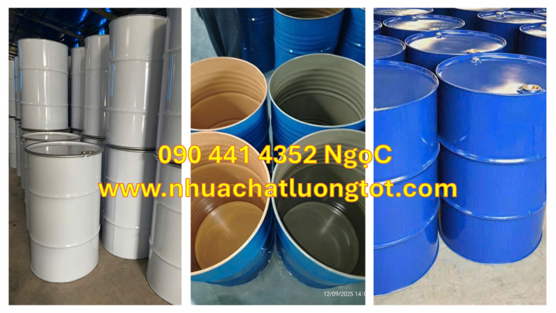 Thùng phuy sắt trồng cây xanh, thùng phuy sắt 220 lít làm đồ gia dụng 