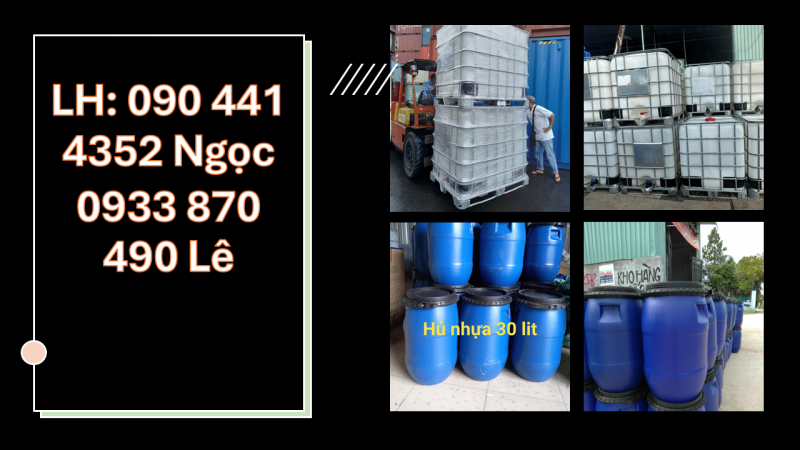 Vỏ thùng phi nhựa 220 lít nắp kín, thùng phuy nhựa đựng hóa chất nắp hở giá rẻ 