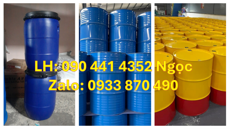 Thùng phuy sắt đựng axit đậm đặc, thùng phi sắt 220 lít chống cháy