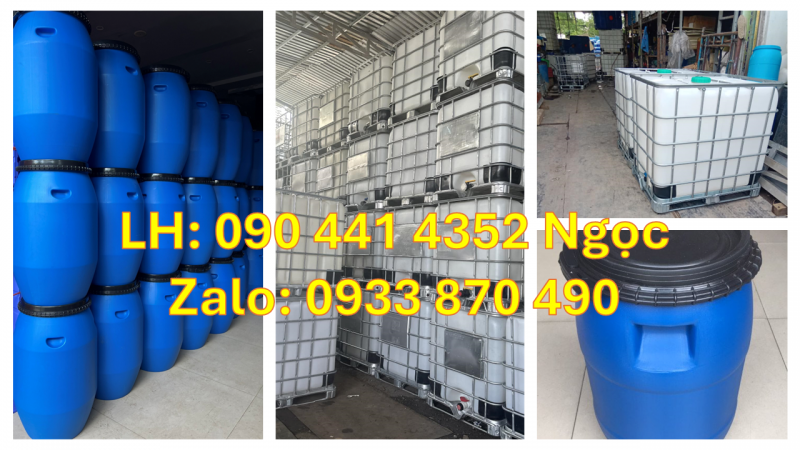 Bán thùng phuy nhựa 30 lít đựng chất bảo quản, vỏ nhựa 50 lít đựng tinh dầu 