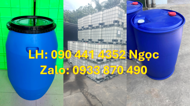 Bán thùng phuy nhựa 30 lít đựng chất bảo quản, vỏ nhựa 50 lít đựng tinh dầu 