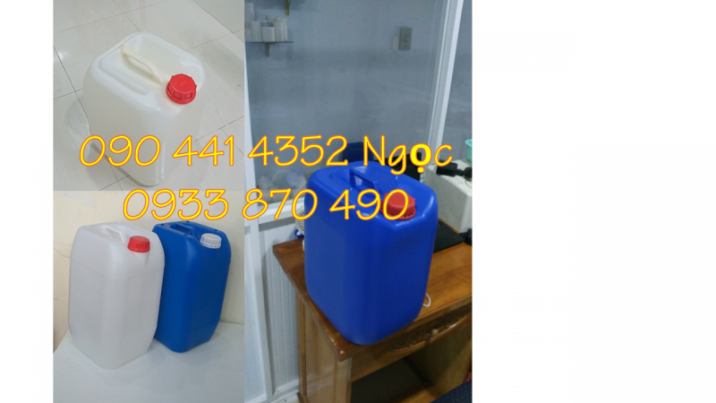 Thùng nhựa 25 lít đựng nước cất ( ATVSTP), can nhựa 30 lít nhựa Mỹ Kỳ 