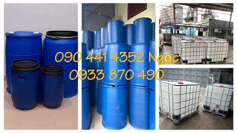 Bán thùng phuy nhựa 120 lít đựng dầu nhớt, thùng phi nhựa 220 lít làm bè đánh cá 