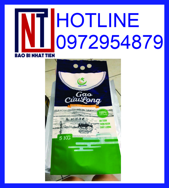 Túi PA đựng gạo 5kg, chuyên cung cấp túi PA đựng gạo