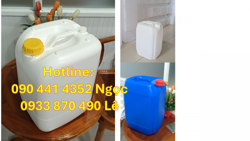 Can 25 lít đựng chất lên men, can nhựa 20 lít đựng chất làm mềm vải