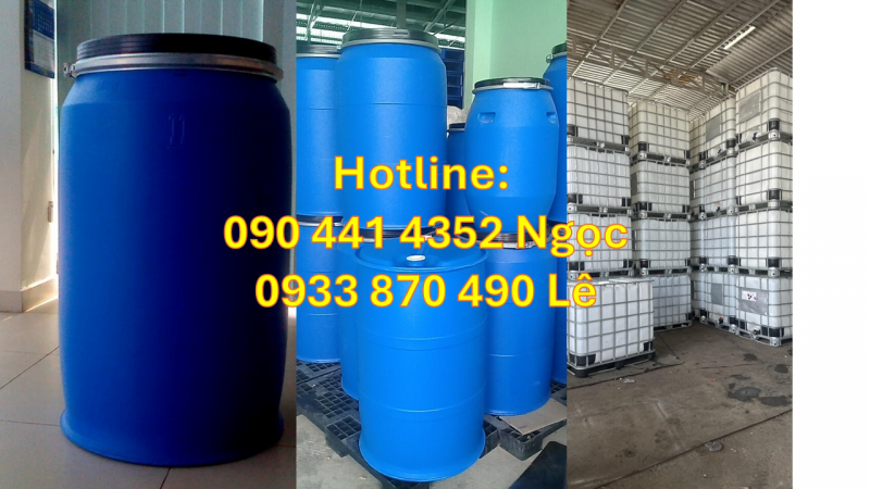 Vỏ thùng phuy sắt 220 lít đựng hóa chất, thùng phi sắt gia công làm bàn ghế 