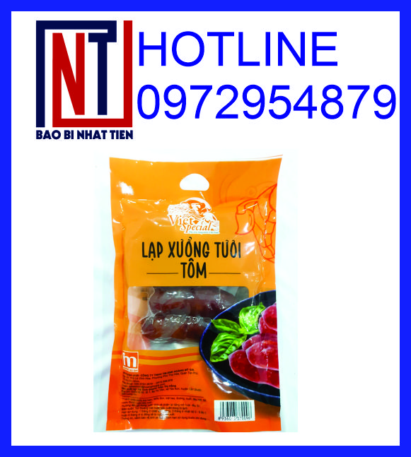 In bao bì đựng lạp xưởng, túi PA đựng lạp xưởng