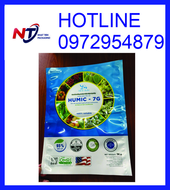Túi đựng phân bón 1kg, chuyên sản xuất bao bì phân bón 1kg