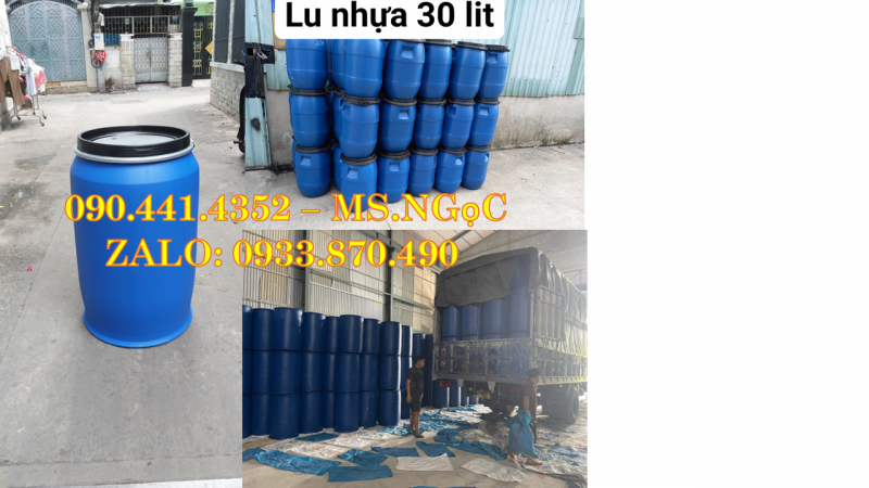 Thùng phuy nhựa 220 lít mua ở đâu? công ty nào bán thùng phuy nhựa 220 lít tại Q12