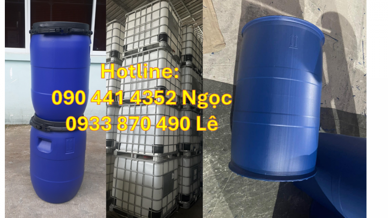 Mua thùng phuy nhựa làm trang trại, thùng phi nhựa 30 lít trồng rau, thùng phuy nhựa đựng nước mắm 