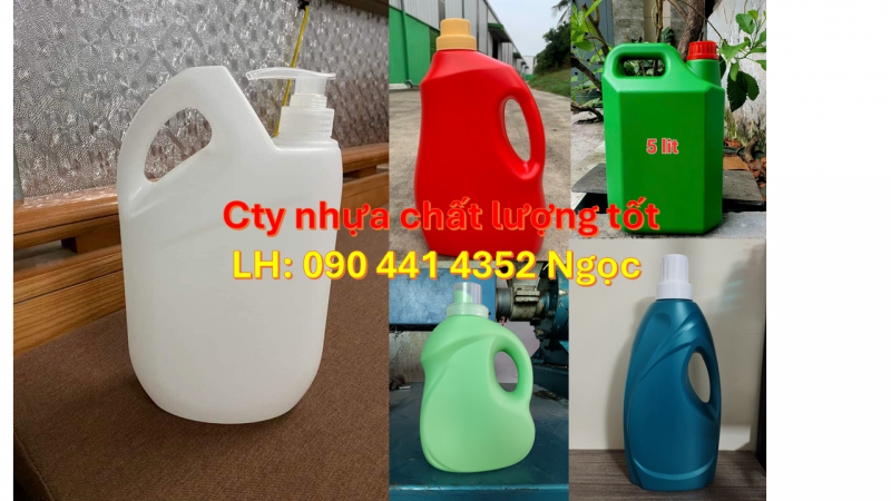 Vỏ can nhựa 2 lít đựng dược phẩm, can nhựa 5 lít đựng hóa chất y tế 