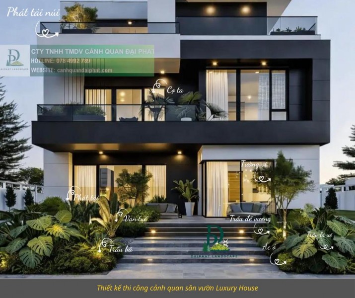 Thiết kế - Thi công - Cung cấp cây xanh trọn gói giá rẻ nhà ở cao cấp