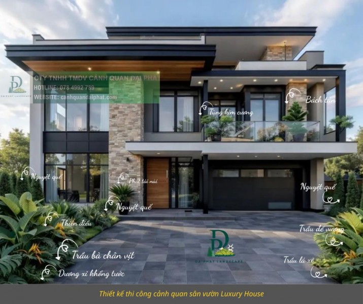Thiết kế - Thi công - Cung cấp cây xanh trọn gói giá rẻ nhà ở cao cấp