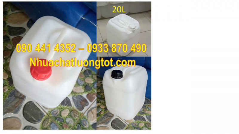 Sản xuất can nhựa 10 lít đựng xăng, can nhựa 20 lít vuông tại Củ Chi,  Bình Chánh