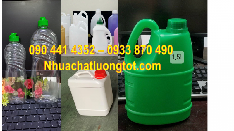 Can nhựa 2 lít đựng tinh dầu chống muỗi, can nhựa 5 lít đựng cồn sát khuẩn 