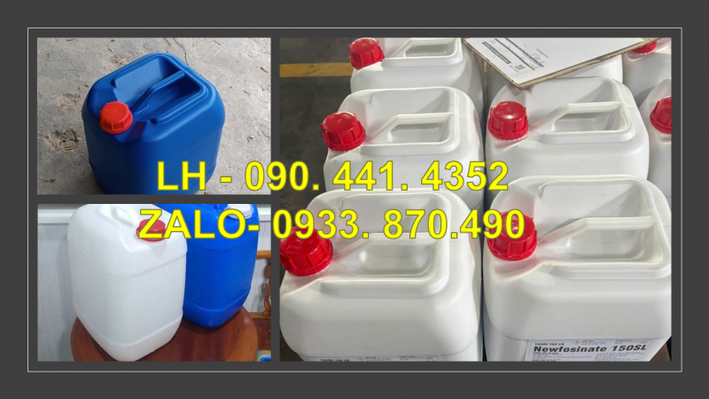 Can nhựa 10 lít đựng thuốc nhuộm, can nhựa 20 lít đựng thuốc diệt nấm mối