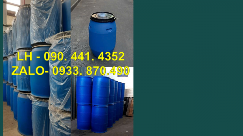 Cung cấp thùng phuy nhựa 120 lít đựng hóa chất may mặc, màu nhuộm vải