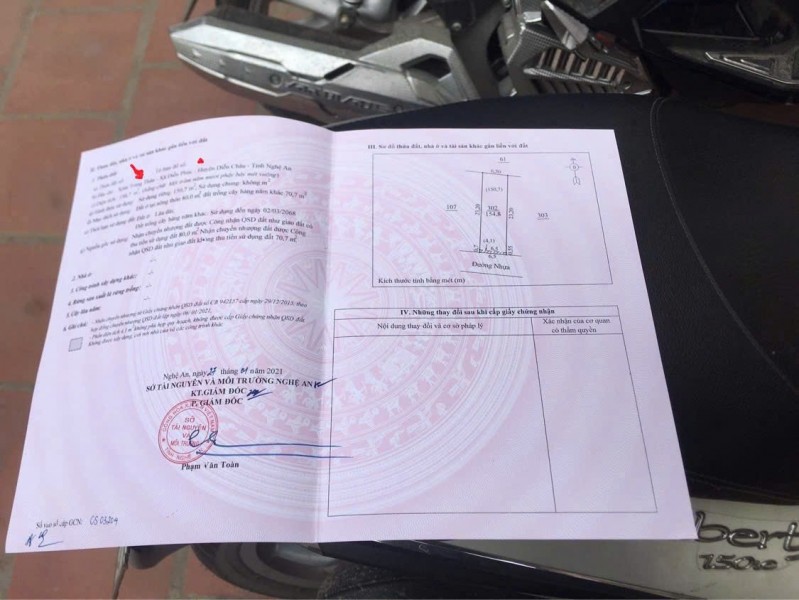 ĐẤT ĐẸP – GIÁ ĐẦU TƯ  - CẦN BÁN LÔ ĐẤT VỊ TRÍ ĐẸP TẠI Xã Diễn Phúc - Huyện Diễn Châu - Tỉnh Nghệ An