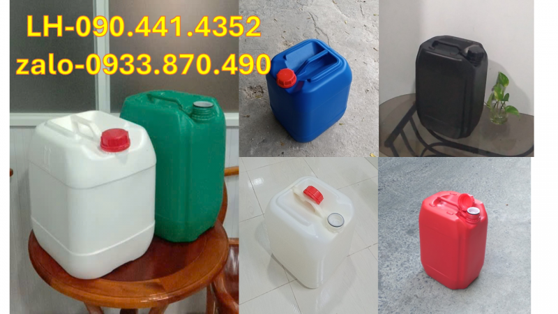 Can nhựa 25 lít chuyên dùng cho hóa chất, can nhựa 20 lít đựng nguyên liệu xây dựng 