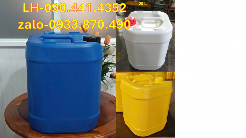 Can nhựa 25 lít chuyên dùng cho hóa chất, can nhựa 20 lít đựng nguyên liệu xây dựng 