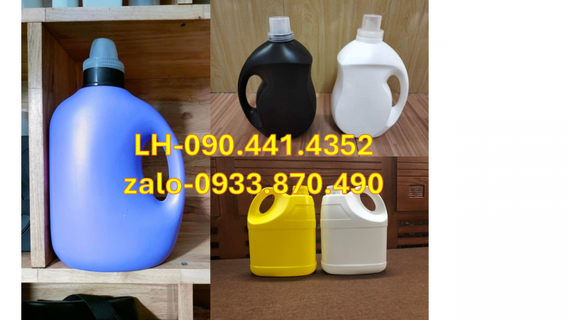 Can nhựa 2 lít tròn đựng dược phẩm, can nhựa 1 lít đựng kem dưỡng da 