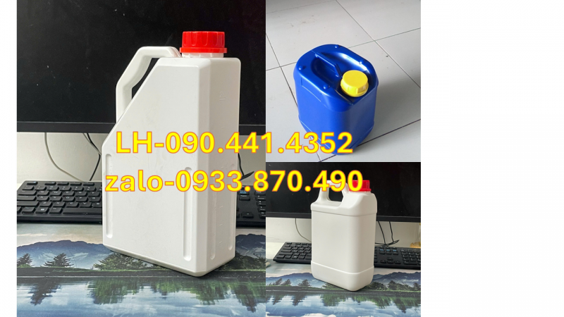 Can nhựa 2 lít tròn đựng dược phẩm, can nhựa 1 lít đựng kem dưỡng da 