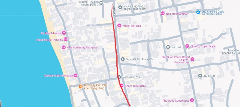 Bán nhà cấp 4 + đất 180m² mặt tiền Trần Phú – Gần chợ đêm, trung tâm thị trấn Dương Đông