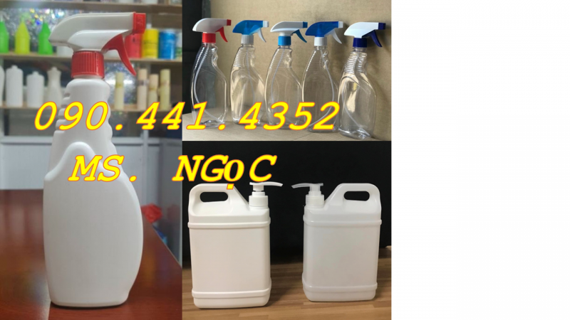 Vỏ can nhựa 500ml đựng mỹ phẩm, can tròn 1 lít đựng dược liệu spa 