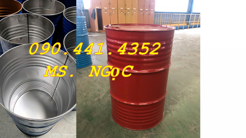 Bán thùng phuy sắt 220 lít TPHCM, Hà Nội, Ninh Thuận, Khánh Hòa… 