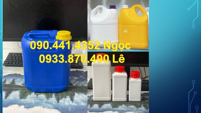 Can nhựa 0.5 lít đựng dầu oliu, can nhựa 500ml đựng nước rửa bình sữa 