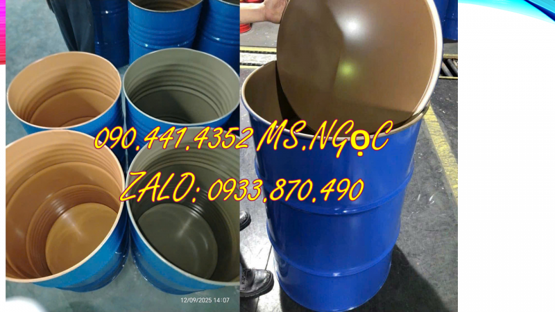 Mua thùng phi sắt nắp kín tại Củ Chi, thùng phuy sắt giá tốt tại Bình Chánh 