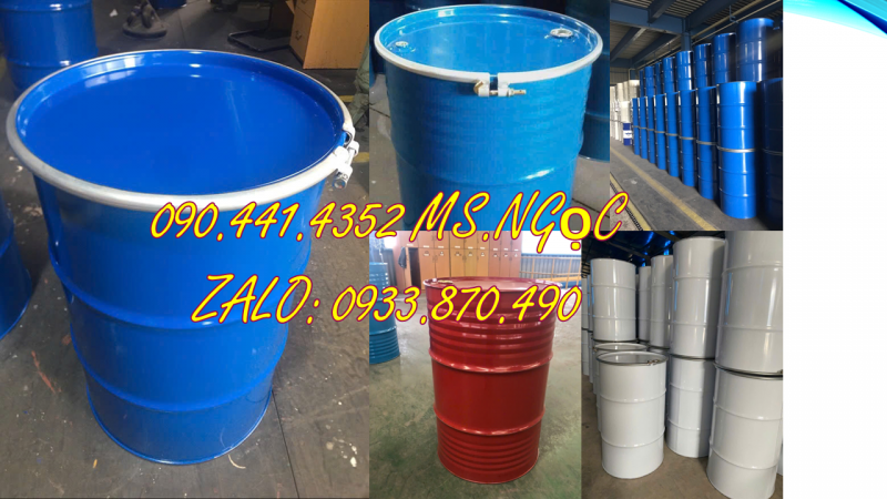 Mua thùng phi sắt nắp kín tại Củ Chi, thùng phuy sắt giá tốt tại Bình Chánh 