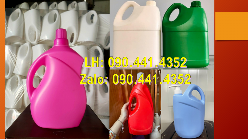 Can 1 lít đựng vi sinh, can nhựa 2 lít đựng thành phần dinh dưỡng 