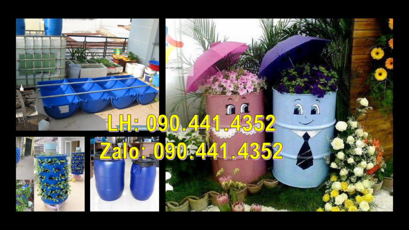 Thùng phuy nhựa đựng hóa chất 220 lít, thùng phuy nhựa 120 lít đựng chất làm mát máy móc