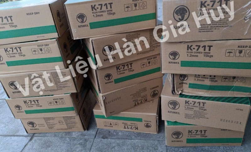 Dây hàn lõi thuốc Kiswel K-71T hàng nhập khẩu