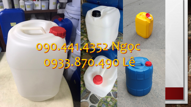 Can nhựa 25l đựng chất tẩy trắng, can nhựa 20 lít đựng thuốc nhuộm giày dép 