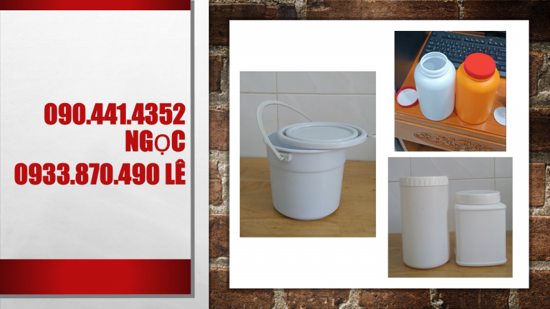 Hộp nhựa 50gr đựng nước màu Bến Tre, hủ nhựa 100gr đựng muối tôm