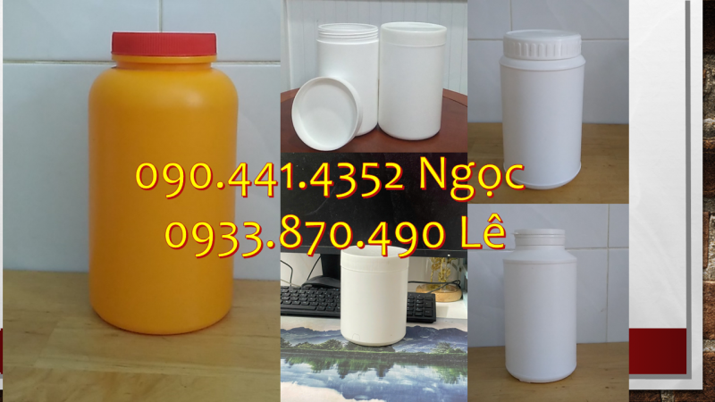 Hộp nhựa 50gr đựng nước màu Bến Tre, hủ nhựa 100gr đựng muối tôm