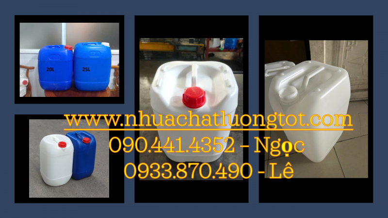 Can nhựa 10L đựng mật ong, can nhựa 20 lít đựng dầu oliu