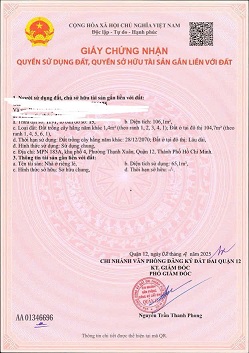 BÁN NHÀ MPN 183A – KHU PHỐ 4, PHƯỜNG THẠNH XUÂN, QUẬN 12, TP.HCM