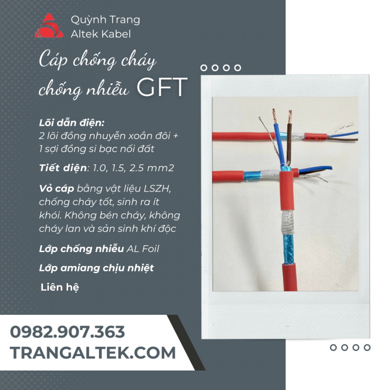 Cáp chống cháy Altek Kabel – an toàn khi hỏa hoạn