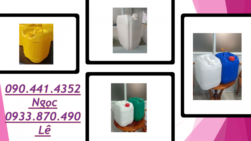 Can nhựa chứa 25 lít thuốc nhuộm, can nhựa 30L đựng chất tẩy rửa máy móc 